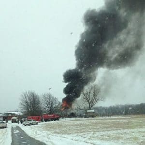 Mannford Firefighters battle a home fire on South Hwy 48. Unfortunately, they were not able to save the Maggard home.