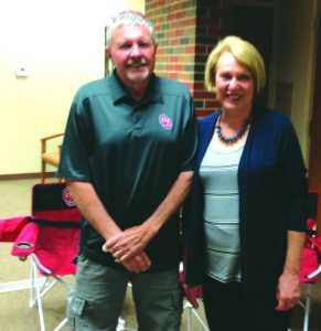 Rick & Linda Bruner at her retirement celebration.