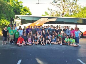 MHS Band prepares to depart for Orlando.