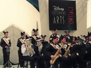 MHS Band playing a concert at Disney World.