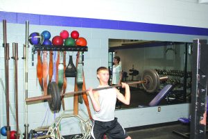 Mannford high school and middle school athletes finished up their summer workouts this past week. Mannford athletes have spent the last six weeks participating in strength and conditioning workouts in preparation for the start of their season.       				 HARMON PHOTOS