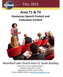 Area T1 & Area T4 Humorous Speech Contest
