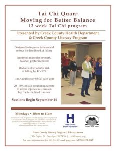 Flyer - Tai Chi Autumn 2015 dates