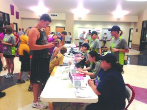 Registration indoors due to a rainy morning. G. Goldberg Photos
