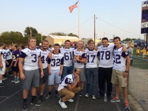 Seniors 2016 posing for a photo at the Watermelon Feast.