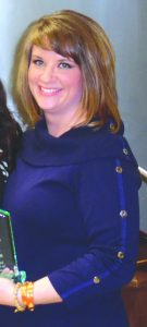 Julie Griffin, Agribusiness Management Coordinator at the Central Tech, was given an "Over and Above" award at the annual Chamber Banquet.