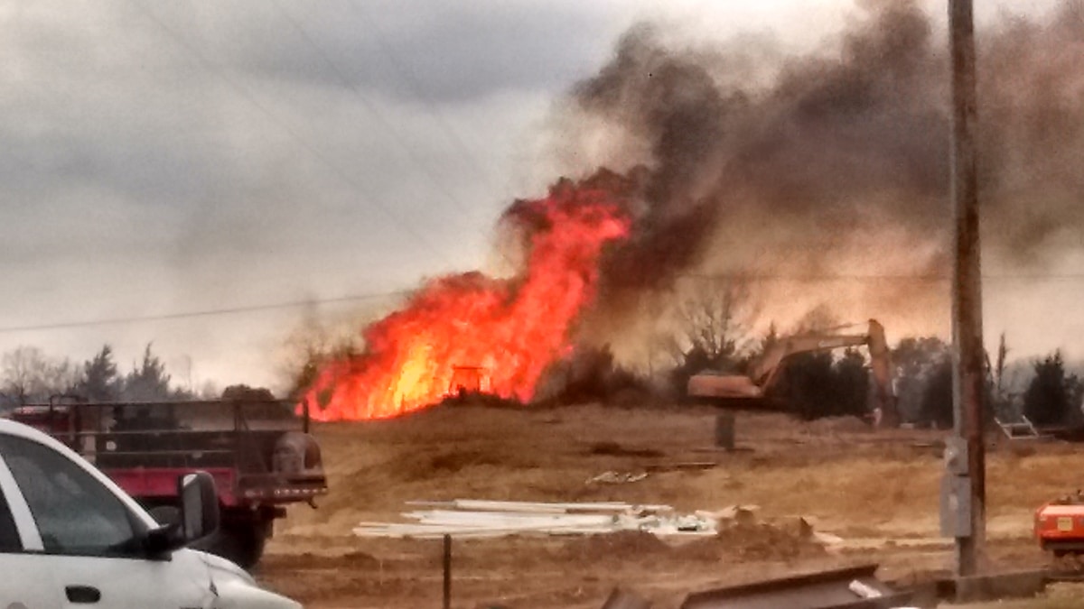 Recent Mannford Fire Produces Heavy Smoke & Damage